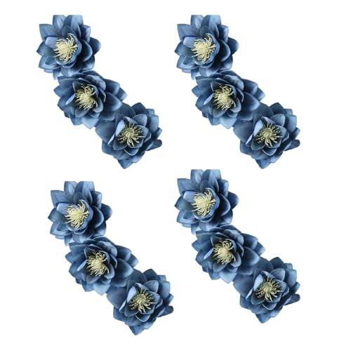 Blumenvorhanghalter, Blumenform, elegante Vorhanghalter, 4-teiliges Set für Heimdekoration, elegante Raffhalter Blumenvorhanghalter, Blumenform, elegante Vorhanghalter, 4-teiliges Set für Heimdekoration, elegante Raffhalter von Asukohu