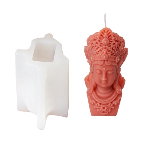 Buddhas Statue Silikonkerzenform Für Handgefertigte Seife Gipsharz Aromatherapie Duft Kerzenform Desktop Dekorationen von Asukohu