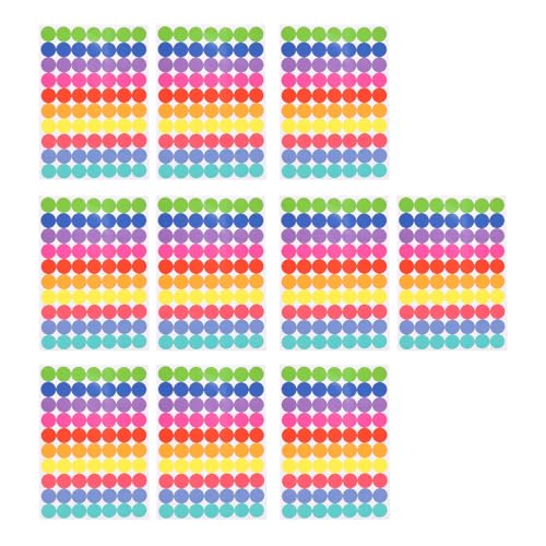 Bunte Aufkleber, 700 Stück, 1,9 cm, beschreibbar, rund, für Verpackung, Siegel, Umschläge, Karten, Scrapbooking, Journaling Bunte Aufkleber, 700 Stück, 1,9 cm, beschreibbar, rund, für Verpackung, Siegel, Umschläge, Karten, Scrapbooking, Journaling von Asukohu