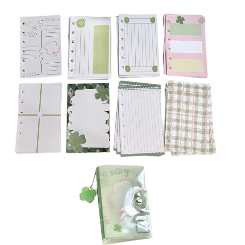 Ein 7-Sticker Organisatoren Binder Notebook Vierblatt Clovers Sticker Book Sammeln Sie Album Aufkleberhalter Halterhalter Organisatoren Ein 7-Sticker Organisatoren Binder Notebook Vierblatt Clovers Sticker Book Sammeln Sie Album Aufkleberhalter Halterhalter Organisatoren von Asukohu