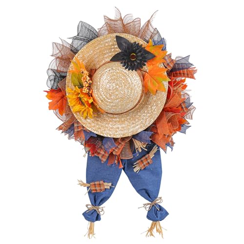 Erntedank-Kranz für Tür, Strohhut und Denims, Jeans, Ernte, Festival, Girlanden, Urlaub, Zuhause, Verzierung, saisonale Party-Dekoration Erntedank-Kranz für Tür, Strohhut und Denims, Jeans, Ernte, Festival, Girlanden, Urlaub, Zuhause, Verzierung, saisonale Party-Dekoration von Asukohu