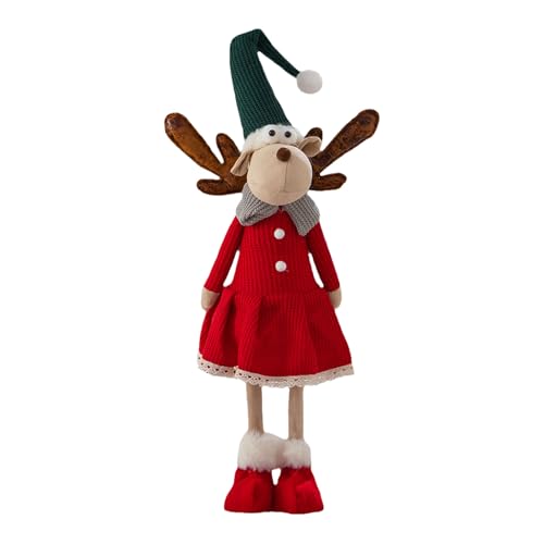 Festival Weihnachtsmann/Schneemann/Hirsch Figur Stehende Puppen Ornament Party Dekoration Handgemachte Fenster Tischplatte Display Adorment Weihnachten Thema Party Zubehör von Asukohu