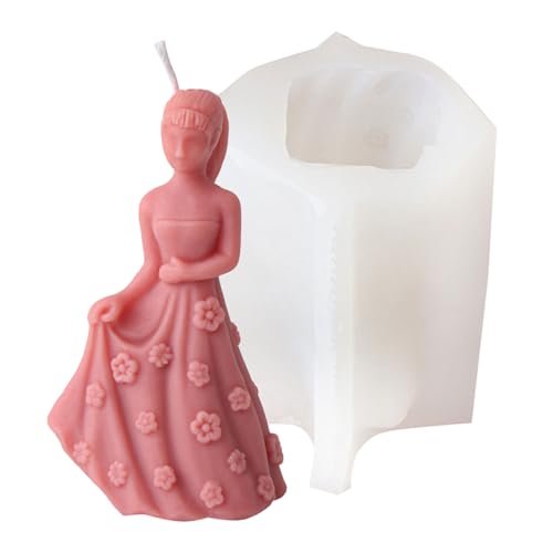 Flexible Silikonform Blumenkleid Mädchen Geformte Kerzenform Duft Aromatherapys Herstellung Form Handgefertigter Ornamentform Schimmel Flexible Silikonform Blumenkleid Mädchen Geformte Kerzenform Duft Aromatherapys Herstellung Form Handgefertigter Ornamentform Schimmel von Asukohu