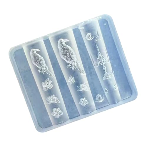 Flexible Silikonnägelkunstvorlage Mit Gothikskulpturen Für Personalisierte Nägel Verzierungen Handgefertigte Nagelkunst Silikonform von Asukohu