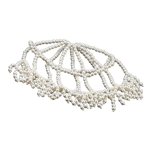 Gewebte Perlen Quasten Hut Kunstverzierung Brautparty Haarschmuck für elegante Anlässe und Partys Damen verziert Gewebte Perlen Quasten Hut Kunstverzierung Brautparty Haarschmuck für elegante Anlässe und Partys Damen verziert von Asukohu