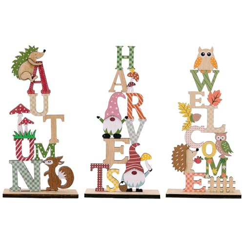 Holzbuchstaben für Tischdekorationen, Kaminsims, mehrfarbige Buchstaben, Ernte, Handwerk, Holzbuchstaben für Wanddekorationen Holzbuchstaben für Tischdekorationen, Kaminsims, mehrfarbige Buchstaben, Ernte, Handwerk, Holzbuchstaben für Wanddekorationen von Asukohu