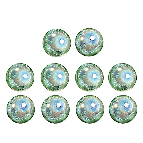 Set mit 10 runden undurchsichtigen Perlen, reflektierende Charm-Perlen, Bastelperlen, Acrylperlen, perfekt für DIY-Schmuckherstellung und zum Basteln von handgefertigten Perlen Set mit 10 runden undurchsichtigen Perlen, reflektierende Charm-Perlen, Bastelperlen, Acrylperlen, perfekt für DIY-Schmuckherstellung und zum Basteln von handgefertigten Perlen von Asukohu