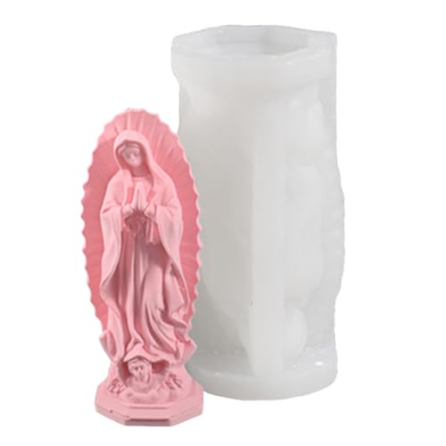 Silikonform für die Herstellung von 3D-Epoxidharz-Formen der Heiligen Mutter, ideal für Basteldekorationen und Heimdekorationen von Asukohu