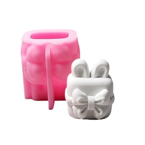 Silikonform mit Hasenohren, für Seifenherstellung, Hasen, Silikonformen, Fondant, Silikonformen für Süßigkeiten, Backen, lebensmittelechtes Silikon von Asukohu