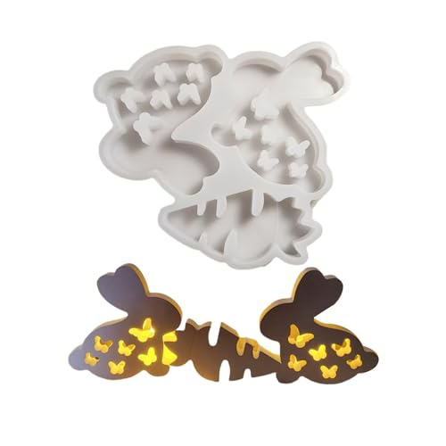Silikonformen für Epoxidharz, Seifenherstellung, Kaninchen, Silikonformen für Schokolade, Fondant, Backen, Schokoladenform von Asukohu