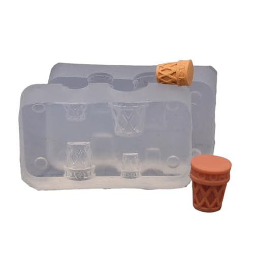 Silikonharzform DIYs Miniatur Eiskegelform Dessert Formen Tischdekoration Simuliertes Lebensmittelformhandwerk von Asukohu