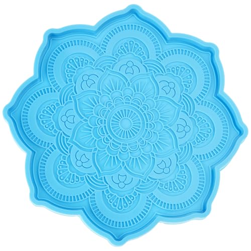 Silikonschmuck Die Epoxidformform Harz Gussform Dekorative Kristall Achat Untersetzerform Kreatives Mandalamug Epoxidharzpigment Machen von Asukohu