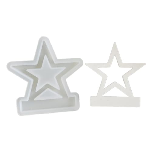 Stern Herzschornstein Hausform Flexible Silikonform Epoxidharz Dekorationen Schimmel Miniaturhaus Formform Handgefertigter Schmuck von Asukohu