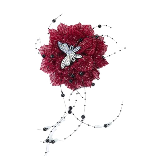 Strasssteine ​​Schmetterlingsblumen Applikationen Für Bastelprojekthut Haarclip Make Materials Blütenflecken Auf Applikation Nähen von Asukohu