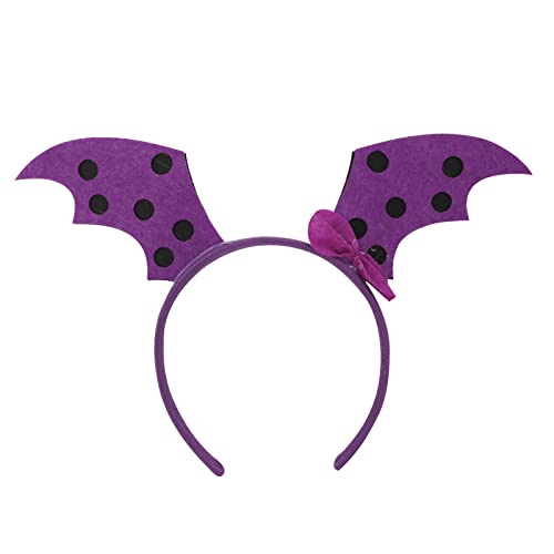 Teufelsflügel Stirnband Gothic Fledermaus Flügel Haarband Fledermaus Haarreifen Cosplay Halloween Haarreifen Nacht Party Halloween Haarreifen von Asukohu