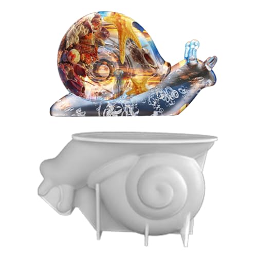 Asukohu Große Schnecke Harz Gießen Silikonform für DIY Seife, Gips, Ornament, Kuchen Fondant Dekoration, Epoxidharz von Asukohu