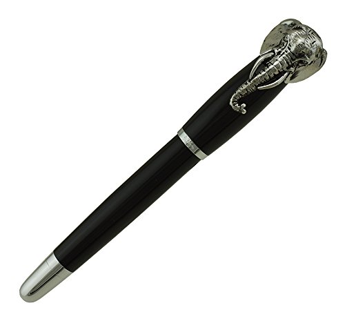 Asvine Fuliwen Elephant Füllfederhalter, schwarzer Schaft, klassisches Design, mittlere Spitze, mit Tinten-Nachfüll-Konverter Asvine Fuliwen Elephant Füllfederhalter, schwarzer Schaft, klassisches Design, mittlere Spitze, mit Tinten-Nachfüll-Konverter von Asvine