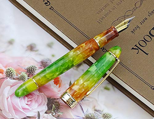 Asvine LORELEI 667 Grün Acryl Füllfederhalter, Iridium Extra Feine Feder Tintenkonverter Pen Asvine LORELEI 667 Grün Acryl Füllfederhalter, Iridium Extra Feine Feder Tintenkonverter Pen von Asvine