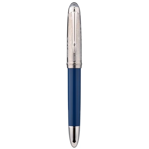 Asvine Hongdian CA35 Füllfederhalter, Feine Feder, Marineblau & Planetengalaxie-Muster, Gravurdesign, Glattes Schreiben, Stift mit Metall-Etui-Set Asvine Hongdian CA35 Füllfederhalter, Feine Feder, Marineblau & Planetengalaxie-Muster, Gravurdesign, Glattes Schreiben, Stift mit Metall-Etui-Set von Asvine