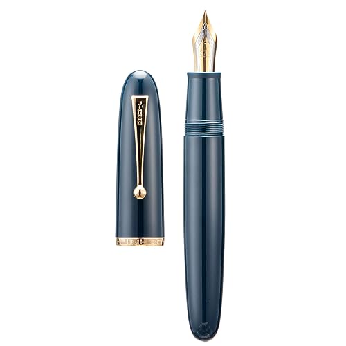 Asvine Jinhao 9019 Füllfederhalter, Dadao Serie #8, extra feine Feder, dunkelblauer Acrylschaft mit goldenem Clip, großer Schreibstift, (DFH123GJHMTSR31HN) Asvine Jinhao 9019 Füllfederhalter, Dadao Serie #8, extra feine Feder, dunkelblauer Acrylschaft mit goldenem Clip, großer Schreibstift, (DFH123GJHMTSR31HN) von Asvine
