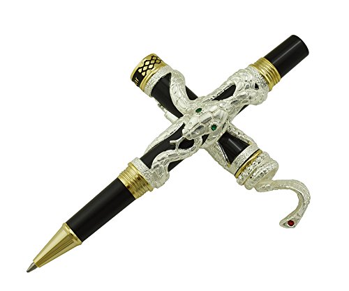 Jinhao Tintenroller, 3D-Cobra-Schlangen-Muster, glatte Signatur- und Kalligraphie-Stifte, Kugelschreiber, Business-Stifte, Geschenk mit 0,5 mm feiner schwarzer Mine von Asvine