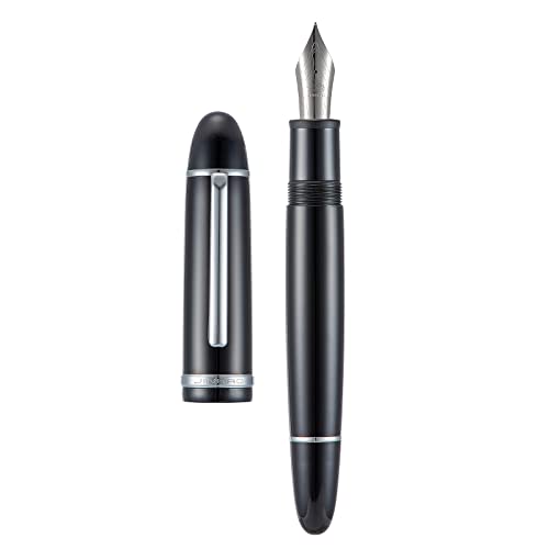 Jinhao X159 schwarzer Acryl-Füllfederhalter, Iridium #8 feine Feder, Kalligraphie-Schreibstift von Asvine