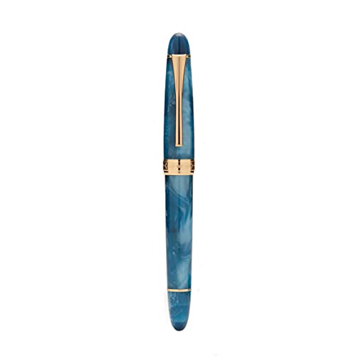 Asvine Kaigelu 356 Füllfederhalter aus Kunstharz, Iridium, mittlere Spitze, klassischer Stift, Büro-Stift, Schreiben, Blau von Asvine