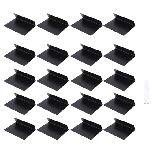 Asyduey 20 StüCk 4 X 3 Mini-Tafel-Tisch-Zelt-Zeichen-Tafel-Buffet-Tags Lebensmitteletikett für -Tischtafel- von Asyduey
