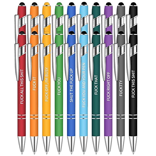 Asyduey 20pcs Office Stifte Lustige Kugelschreiber Stifte Unhöfliche Zitate Stift Lebendige Negative Passive Stifte Schwarzer Tinte Asyduey 20pcs Office Stifte Lustige Kugelschreiber Stifte Unhöfliche Zitate Stift Lebendige Negative Passive Stifte Schwarzer Tinte von Asyduey