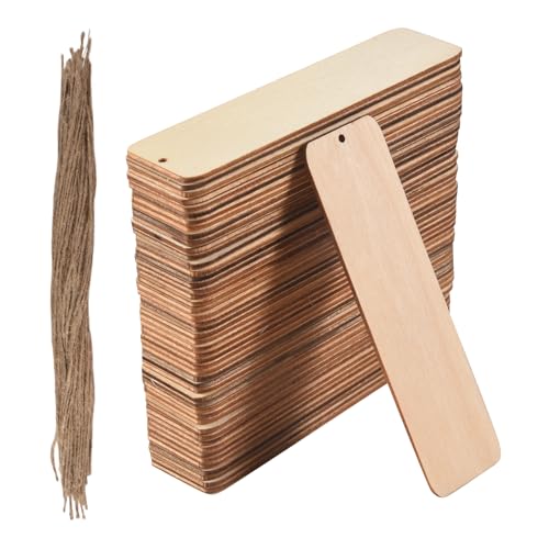 Asyduey 50 StüCke Lesezeichen Unvollendete Lesezeichen HäNgende Tag mit LöChern und Seilen DIY Bastel Projekte Asyduey 50 StüCke Lesezeichen Unvollendete Lesezeichen HäNgende Tag mit LöChern und Seilen DIY Bastel Projekte von Asyduey