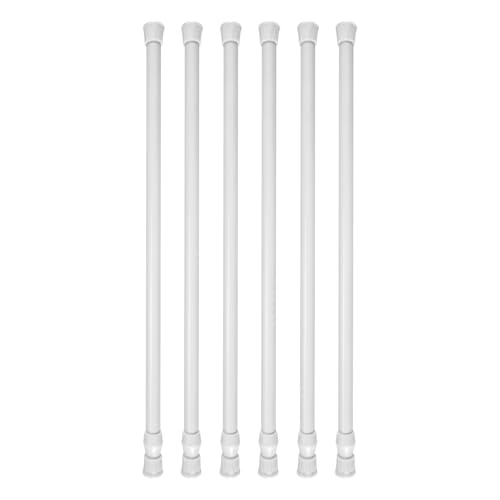 Asyduey 6Er Pack Spann Stangen, Verstellbare Schrank Stangen Stange Gardinen Stangen von Asyduey
