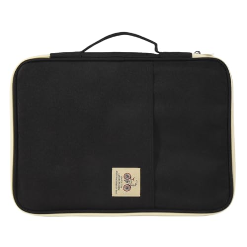 Asyduey A4 Dokument Aufbewahrung Tasche Wasserdichte Oxford Tuch Multifunktionale Business Organisator Tasche Datei Ordner Schreibwaren Organisator ReißVerschluss (Schwarz) von Asyduey