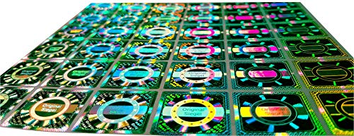 1000 Stk - 3D Hologramm Original-Siegel 25mm - Sicherheitssiegel Qualitätssiegel Garantie-Siegel Siegeletiketten Sicherheitsetiketten, selbstklebendes Etikett, Klebesiegel von Atairs