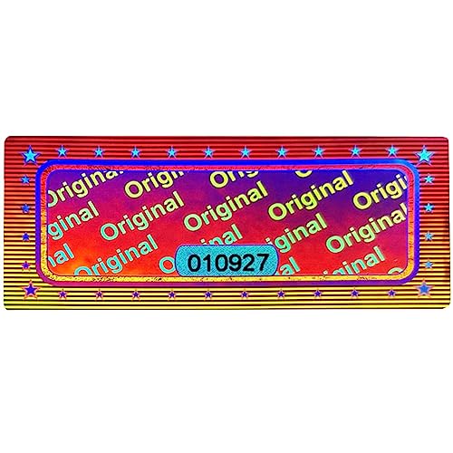 2010 Stk - 3D Hologramm Etiketten mit Seriennummer - 46x20mm silber glänzend - Sicherheitssiegel, Qualitätssiegel, Garantiesiegel, Sicherheitsetiketten, Antifake Sticker Security Label von Atairs