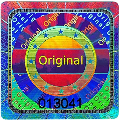 500 Stk - 3D Hologramm Original-Siegel mit Seriennummer - 25mm silber glänzend - Sicherheitssiegel, Qualitätssiegel Garantiesiegel Sicherheitsetiketten selbstklebendes Etikett Verschlusssiegel 500 Stk - 3D Hologramm Original-Siegel mit Seriennummer - 25mm silber glänzend - Sicherheitssiegel, Qualitätssiegel Garantiesiegel Sicherheitsetiketten selbstklebendes Etikett Verschlusssiegel von Atairs