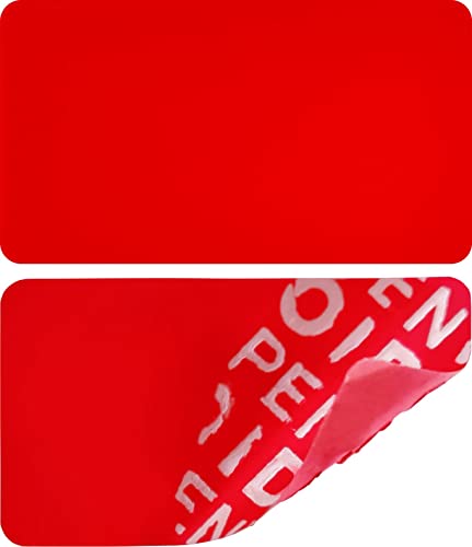 95 Stk - Siegel 35 * 20mm rot ohne Rückstände - Verschlussetiketten, Sicherheitssiegel, Qualitätssiegel Garantie-Siegel, Rückgabesiegel, Papiersiegel, Klebesiegel Etikett selbstklebend von Atairs