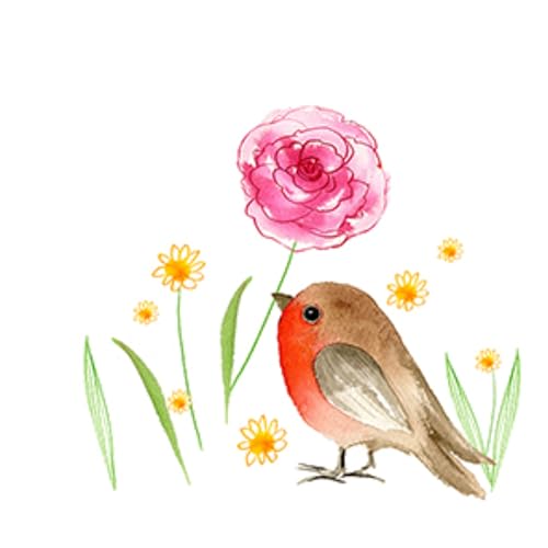 20 Servietten Vögel und Blumen, Frühlingsservietten, Tiere, Gartenparty, Sommer, Tischdekoration, Decoupage, Serviettentechnik 33x33cm 20 Servietten Vögel und Blumen, Frühlingsservietten, Tiere, Gartenparty, Sommer, Tischdekoration, Decoupage, Serviettentechnik 33x33cm von Atelier