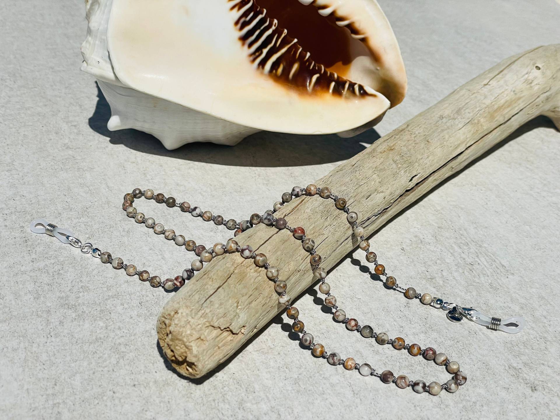 Brillenkette 100 % Handgefertigt Aus Natürlichen Steinen Brillenkette 100 % Handgefertigt Aus Natürlichen Steinen von AtelierLaLunaShop