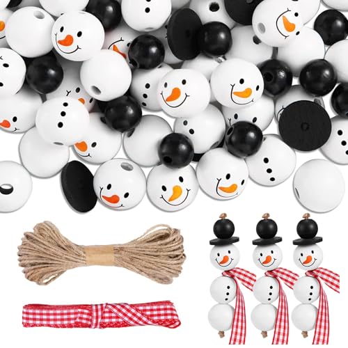 42 Stück Schneemann Holzperlen,20mm Weihnachten Schneemann Holzperlen,Weihnachten Holzperlen mit Gesicht,DIY Basteln Weihnachten,mit 10m Schnur für Weihnachten Deko,Basteldekoration,Winter Party Deko 42 Stück Schneemann Holzperlen,20mm Weihnachten Schneemann Holzperlen,Weihnachten Holzperlen mit Gesicht,DIY Basteln Weihnachten,mit 10m Schnur für Weihnachten Deko,Basteldekoration,Winter Party Deko von Athem