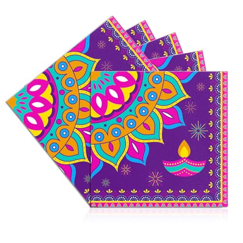 Diwali-Dekorationen für Haus-Servietten, 33 cm, indische Diwali-Diyas-Cocktail-Servietten, Einweg-Servietten für Dinner-Party, Geburtstag, Hochzeit, Event, indisches Festival der Lichter, Diwali-Dekorationen für Haus-Servietten, 33 cm, indische Diwali-Diyas-Cocktail-Servietten, Einweg-Servietten für Dinner-Party, Geburtstag, Hochzeit, Event, indisches Festival der Lichter, von Athem