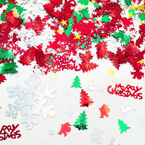 Konfetti Weihnachten Deko - 550 Stück Tischdeko Weihnachten Konfetti, Streudeko Weihnachten Deko, Winter Weihnachten Tischdeko Streudeko Silvester für Weihnachts Party Konfetti Weihnachten Deko - 550 Stück Tischdeko Weihnachten Konfetti, Streudeko Weihnachten Deko, Winter Weihnachten Tischdeko Streudeko Silvester für Weihnachts Party von Athem