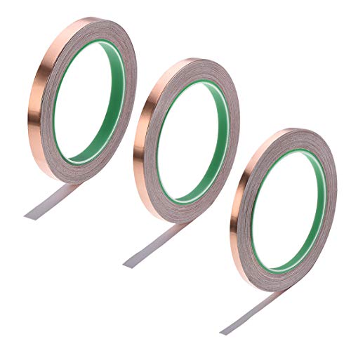 AthuAh Leitfähiger Klebstoff, Zubehör for Heimwerkerwerkzeuge, 6 mm, 8 mm, 10 mm, Kupferfolienband, Abschirmband for EMI, EMF und RFI-Abschirmung, leitfähiges Klebeband, 20 m/21,8 Yards Länge, 1 Set AthuAh Leitfähiger Klebstoff, Zubehör for Heimwerkerwerkzeuge, 6 mm, 8 mm, 10 mm, Kupferfolienband, Abschirmband for EMI, EMF und RFI-Abschirmung, leitfähiges Klebeband, 20 m/21,8 Yards Länge, 1 Set von AthuAh