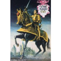 Der Goldene Ritter von Nizza zu Pferd von Atlantis