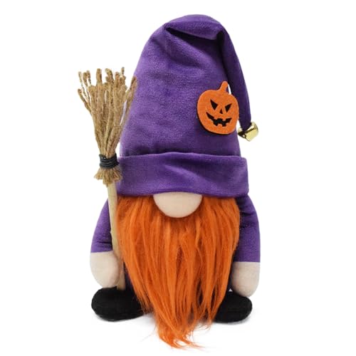 Attiigny Halloween-Dekoration, gefüllter Zwerg, Plüsch, Tischdekoration, Weihnachtsdekoration, skandinavischer violetter Gonk, handgefertigtes Regal-Dekor, Hexe, Weihnachtsmann, Tomte, Halloween-Party Attiigny Halloween-Dekoration, gefüllter Zwerg, Plüsch, Tischdekoration, Weihnachtsdekoration, skandinavischer violetter Gonk, handgefertigtes Regal-Dekor, Hexe, Weihnachtsmann, Tomte, Halloween-Party von Attiigny