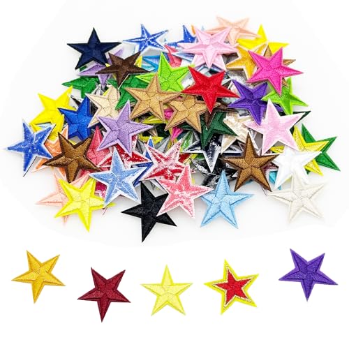 Attuslla 102 Stück Flicken zum Aufbügeln Gemischte Stern Patches zum Aufbügeln, Patch Sticker für DIY T-Shirt Jeans Kleidung Attuslla 102 Stück Flicken zum Aufbügeln Gemischte Stern Patches zum Aufbügeln, Patch Sticker für DIY T-Shirt Jeans Kleidung von Attuslla