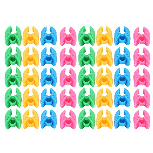 40 Stück Spulen clips, 4 Farben Silikon Bunte Spulen befestigungsclip Näh und Stickspulen Fadenhalter zum Nähen von Quiltgarn zubehör 40 Stück Spulen clips, 4 Farben Silikon Bunte Spulen befestigungsclip Näh und Stickspulen Fadenhalter zum Nähen von Quiltgarn zubehör von Atyhao