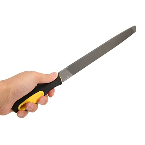 Atyhao 37 cm Karbonstahlfeile Zum Schärfen T12 Karbon-Werkzeugstahl Messerfeile mit Starker Härte und Rutschfestem Griff Zum Feilen von Weichem Metall von Atyhao