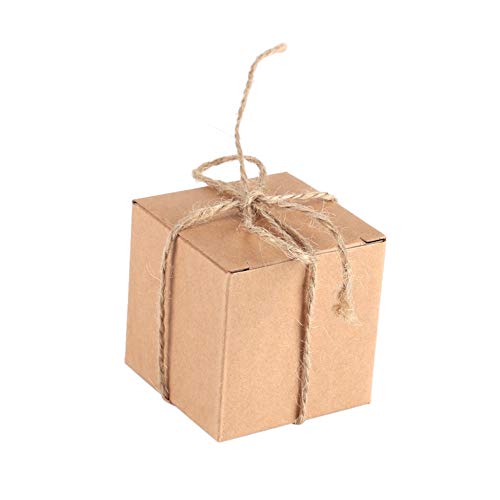 Atyhao 50er Pack Papierbehandlungsboxen, Mini Baby Favors Candy Geschenkboxen Kleine Keksschokoladenbox für Babyparty, Geburtstag, Hochzeitsbevorzugungen von Atyhao