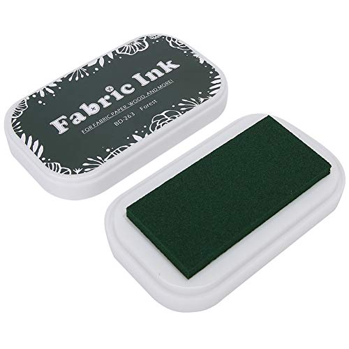 Stempelkissen, farbige Basteltinten stempelkissen für Stempel Papier Scrapbooking Holz Stoff(Waldgrün) von Atyhao