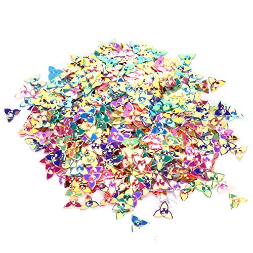 Blumen Glitzer Konfetti, Blumen Konfetti Bunte Glitzer Pailletten Buntes Papier Konfetti Dekorationen Partyhochzeit Streuselteil Dekoration Zubehör[1,5 cm]Erwachsenen Scherzartikel von Atyhao